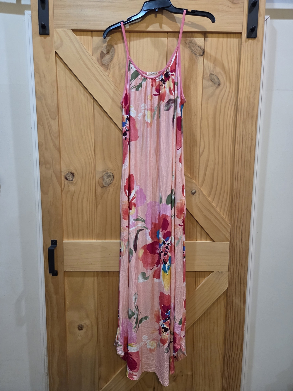 NWT | E Luna Floral Pink Maxi Dress | 1X